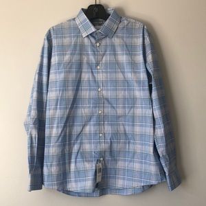 NWT Michael Kors men’s slim fit plaid shirt